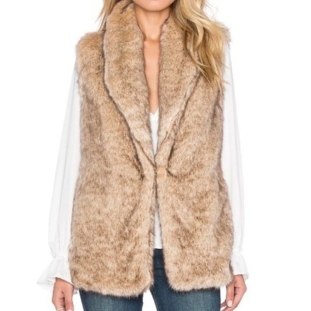 Sanctuary Faux Fur Vest Sz Small